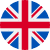 The british flag in a circle.